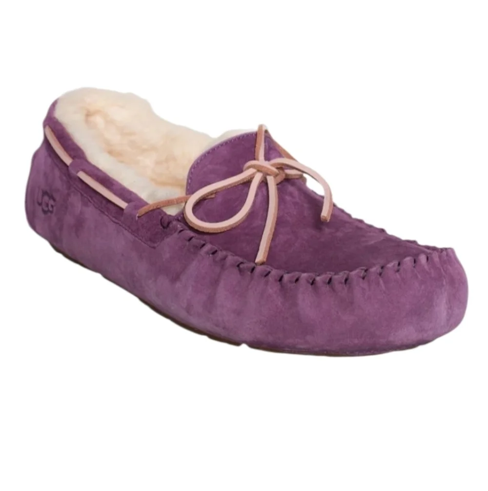 UGG DAKOTA MYSTIC PURPLE SUEDE SLIPPERS FUCHSIA SZ 3